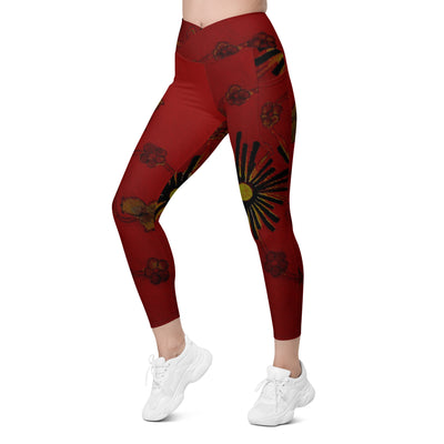 BarbaraJane Crossover leggings with pockets