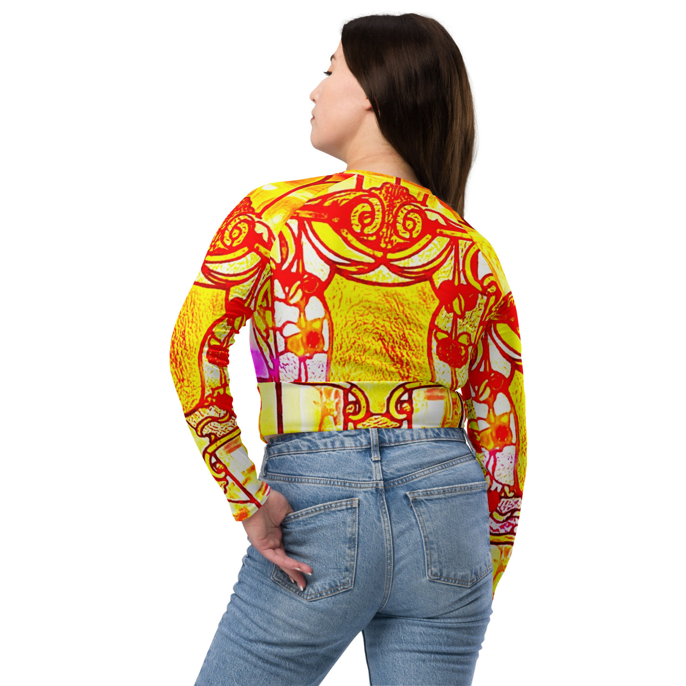 CheyenneeMagicWarrior Recycled long-sleeve crop top