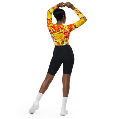 CheyenneeMagicWarrior Recycled long-sleeve crop top