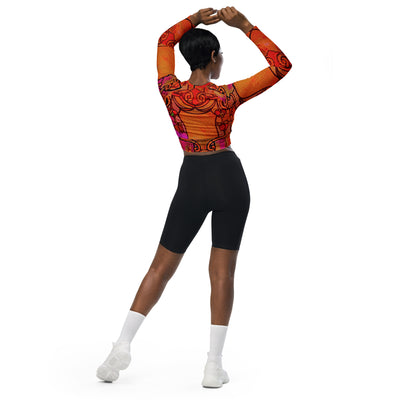 CheyenneeMagicWarrior Recycled long-sleeve crop top