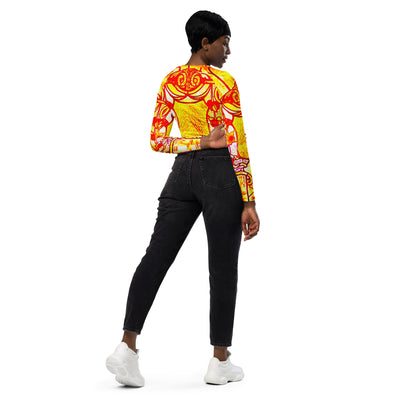 CheyenneeMagicWarrior Recycled long-sleeve crop top